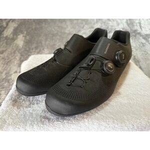 Shimano RC7 RC702 Road Cycling Shoes Black Dual BOA Men's Size 48 US 12.5 NWOT